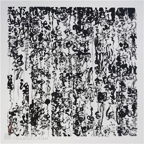 蔡玉龙狂草“心丝游笔”亮相虹桥T2艺术长廊 热点聚焦 rsquo 复合 心丝游笔 笔尖 虹桥T2艺术长廊 lsquo 符号 现象 蔡玉龙 狂草 崇真艺客